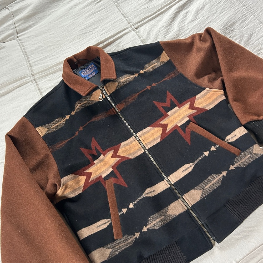 Pendleton Southwestern Pattern Jacket Heavy Grade… - image 5